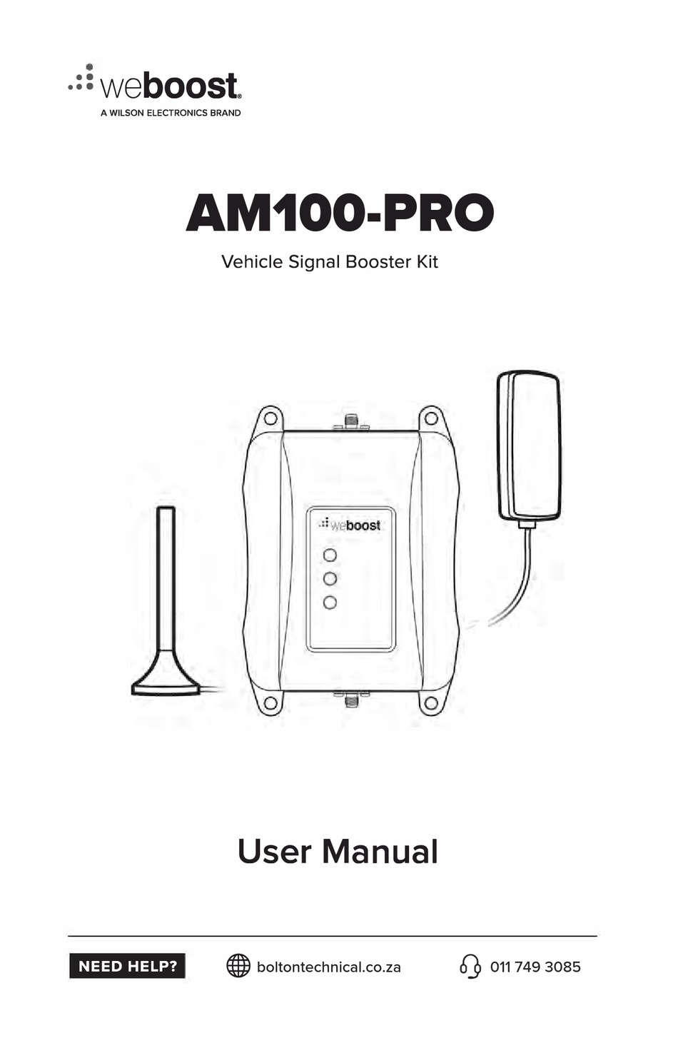 WILSON ELECTRONICS WEBOOST AM100PRO USER MANUAL Pdf Download ManualsLib