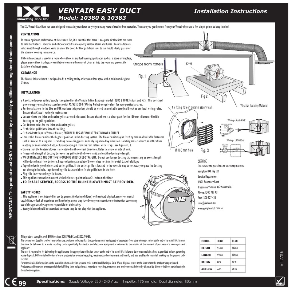 ixl-10380-installation-instructions-pdf-download-manualslib