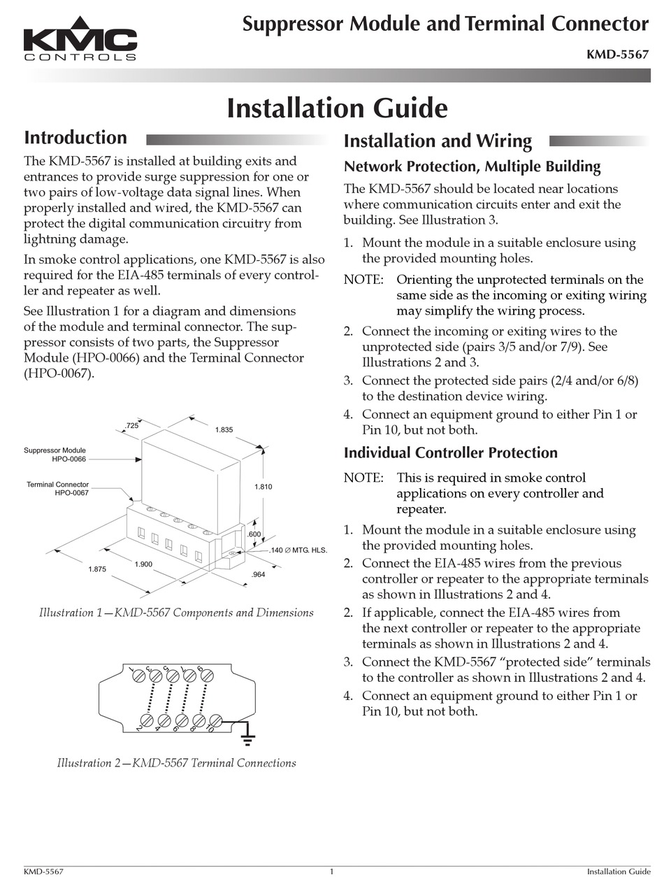 Kmc Controls Kmd 5567 Installation Manual Pdf Download Manualslib 