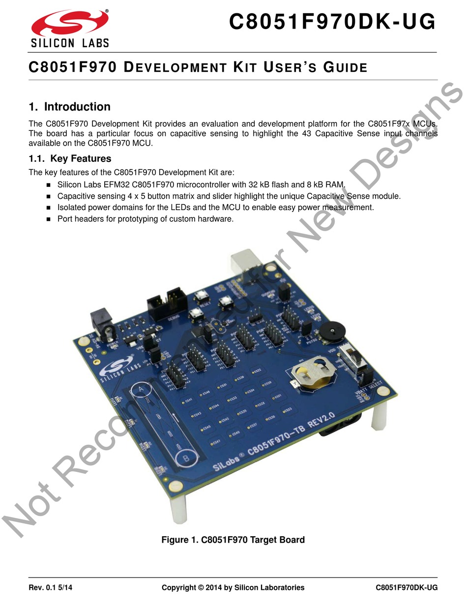 SILICON LABORATORIES C8051F970 USER MANUAL Pdf Download | ManualsLib