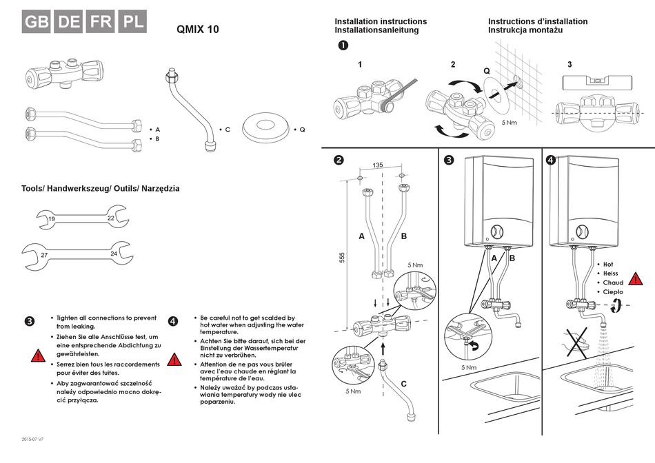 RESPEKTA QMIX 10 INSTALLATION INSTRUCTIONS Pdf Download ManualsLib