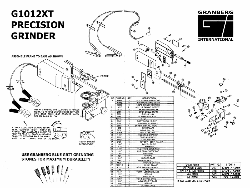 GRANBERG G1012XT MANUAL Pdf Download | ManualsLib