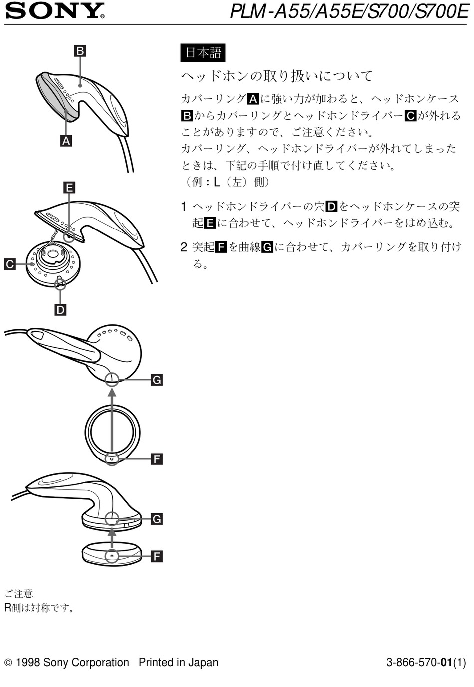 SONY PLM-A55 USING INSTRUCTION Pdf Download | ManualsLib