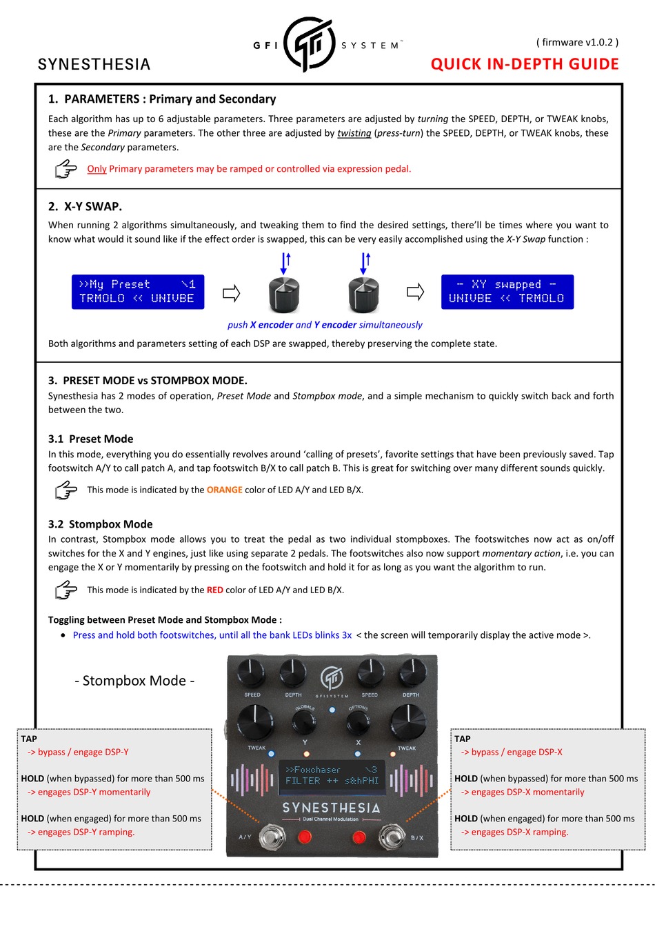 GFI SYSTEM SYNESTHESIA QUICK MANUAL Pdf Download | ManualsLib