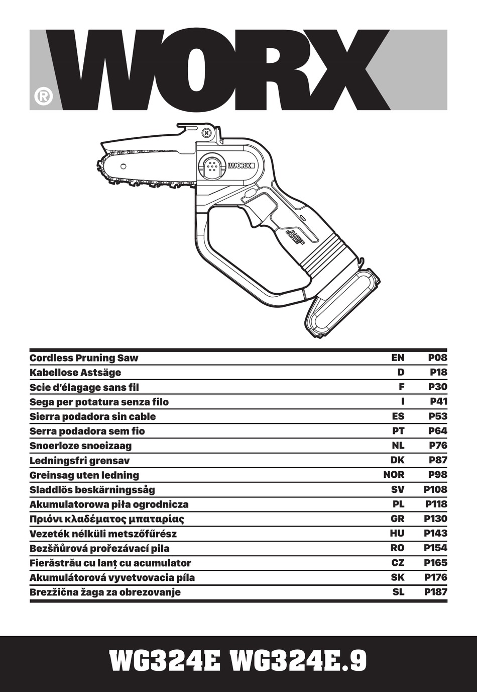 WORX WG324E ORIGINAL INSTRUCTIONS MANUAL Pdf Download | ManualsLib