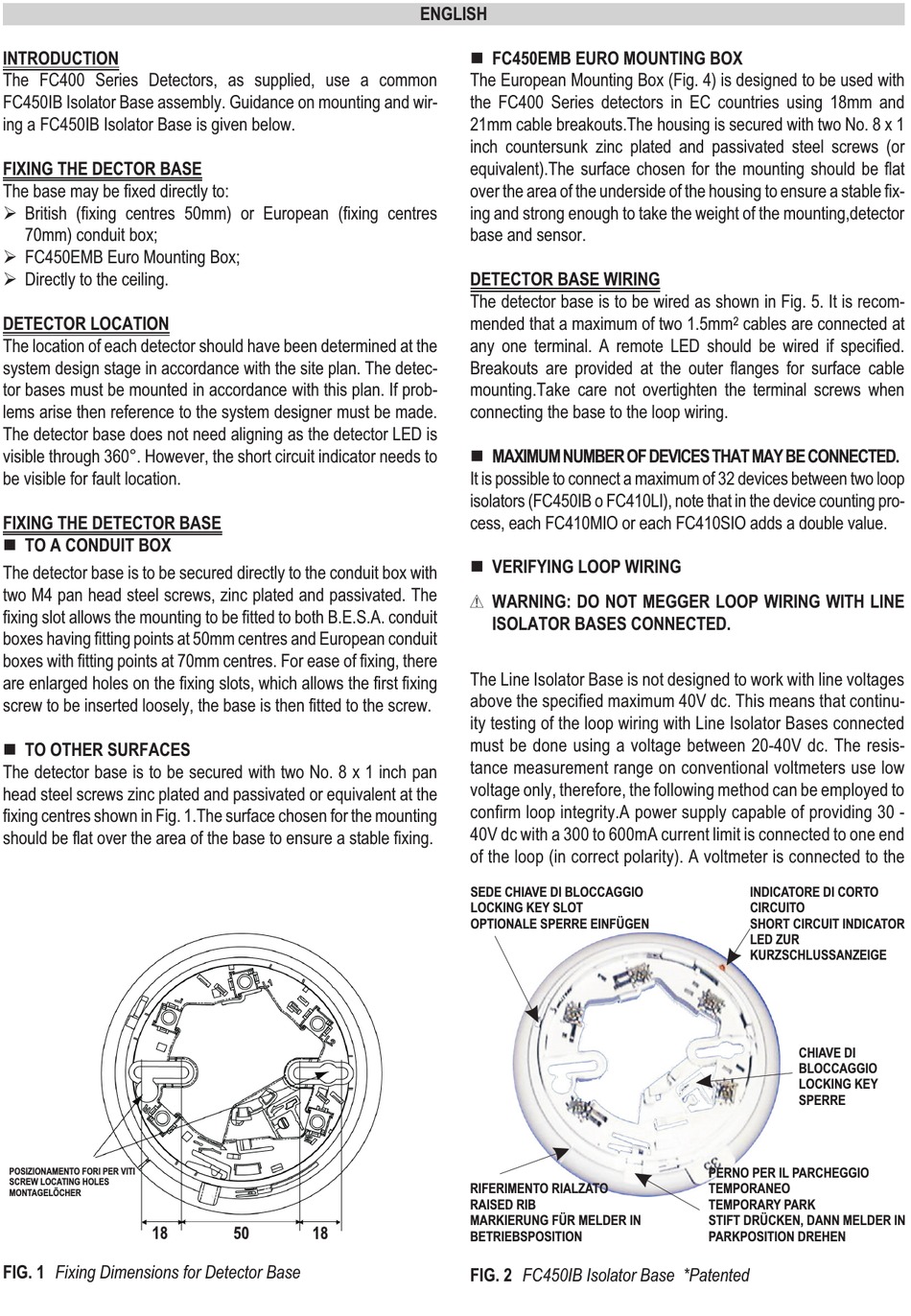 BENTEL SECURITY FC450IB MANUAL Pdf Download | ManualsLib