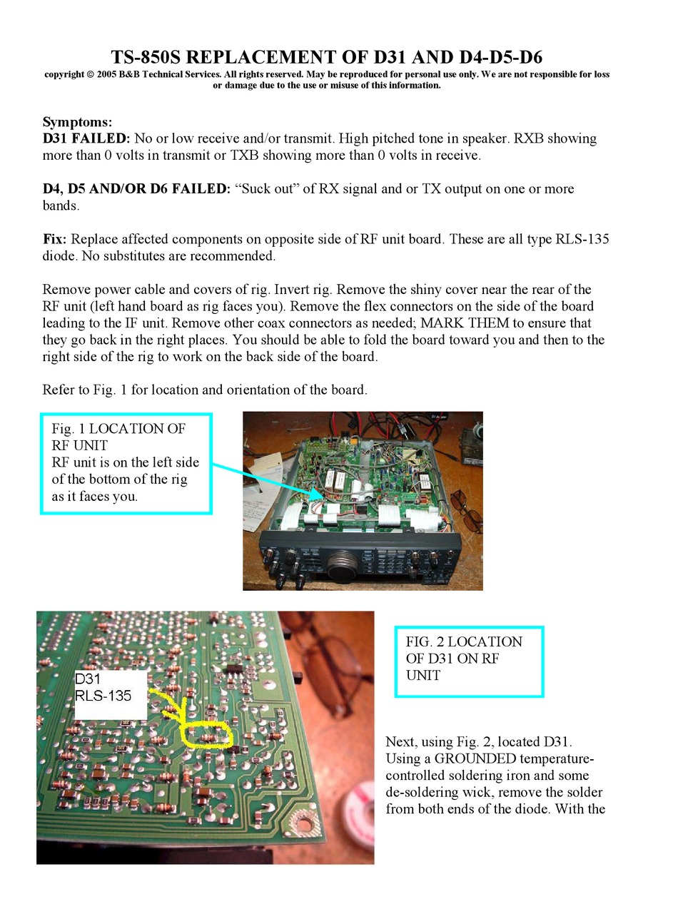 KENWOOD TS-850S REPLACEMENT MANUAL Pdf Download | ManualsLib