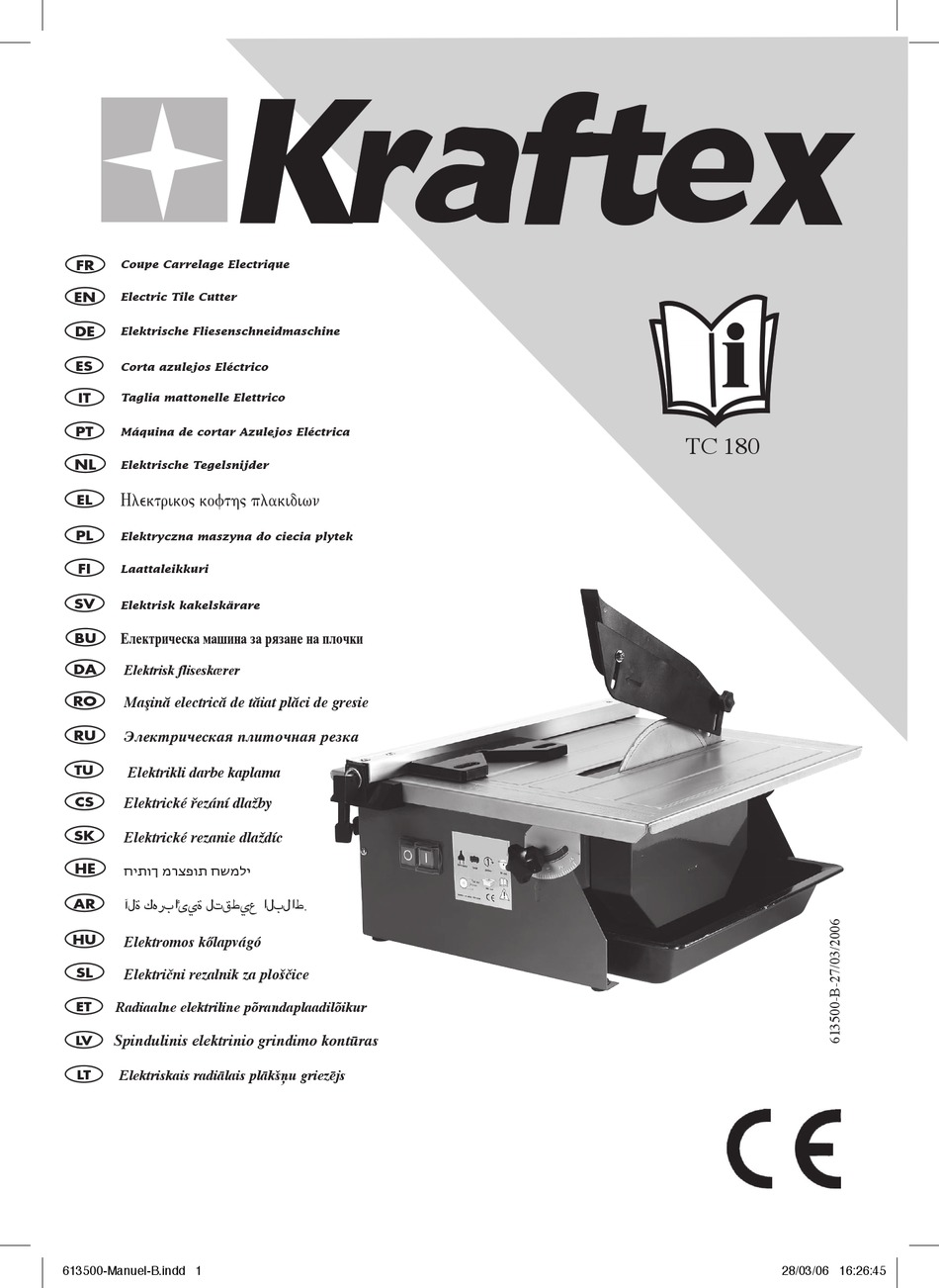 KRAFTEX TC 180 MANUAL Pdf Download ManualsLib