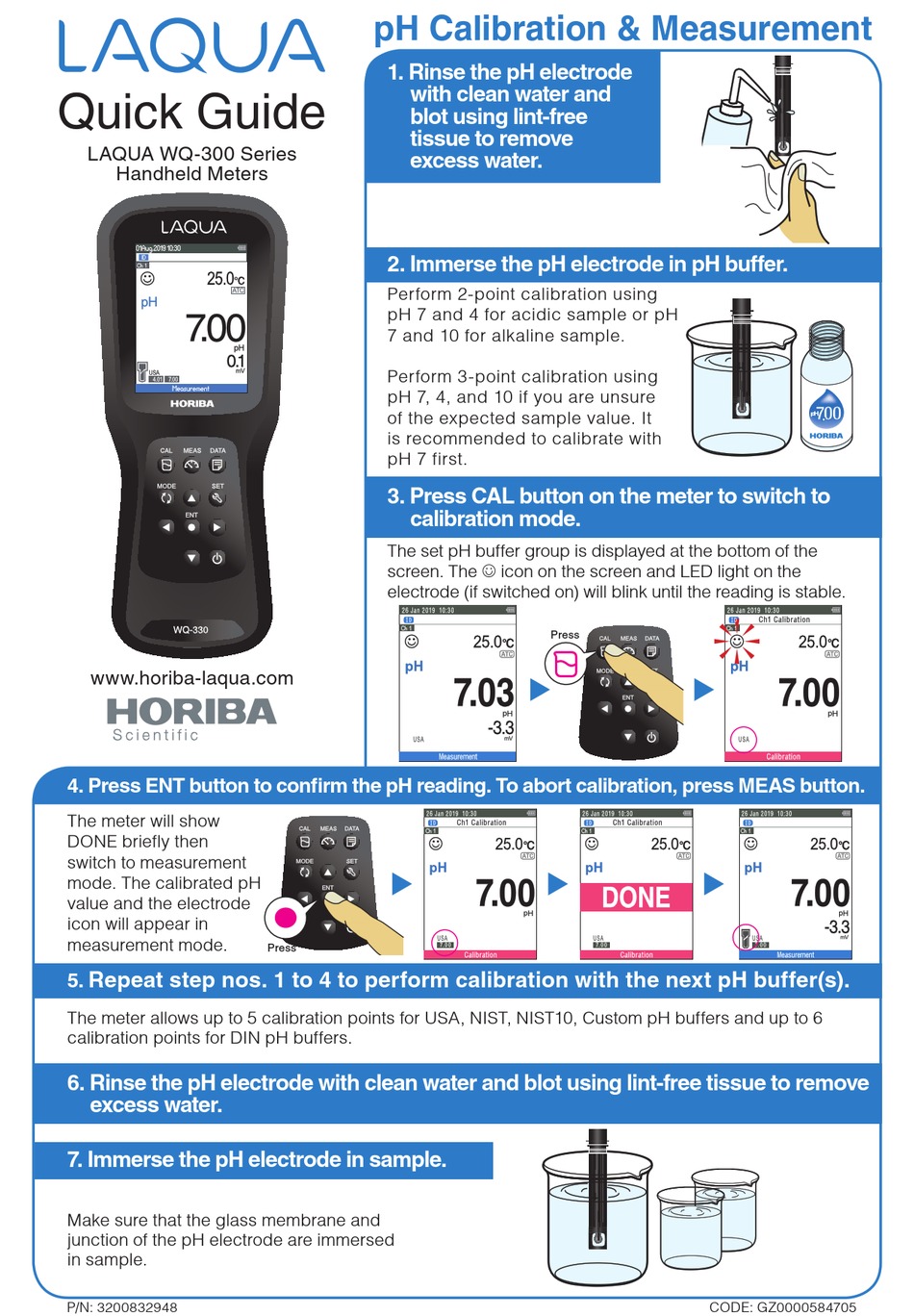 HORIBA SCIENTIFIC LAQUA WQ-300 SERIES QUICK MANUAL Pdf Download ...