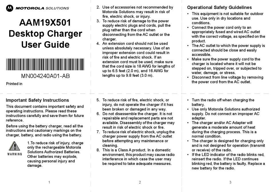 Motorola Ac1900 Manual