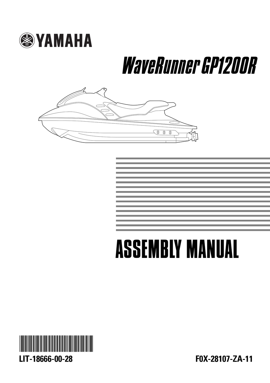 YAMAHA WAVERUNNER GP1200R ASSEMBLY MANUAL Pdf Download ManualsLib