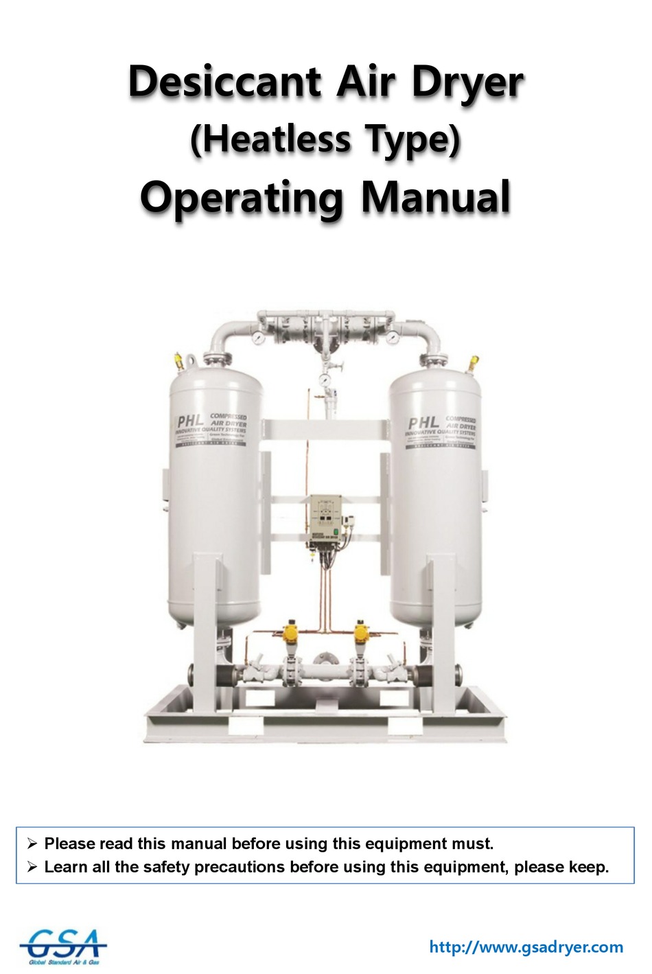 GSA DESICCANT OPERATING MANUAL Pdf Download ManualsLib