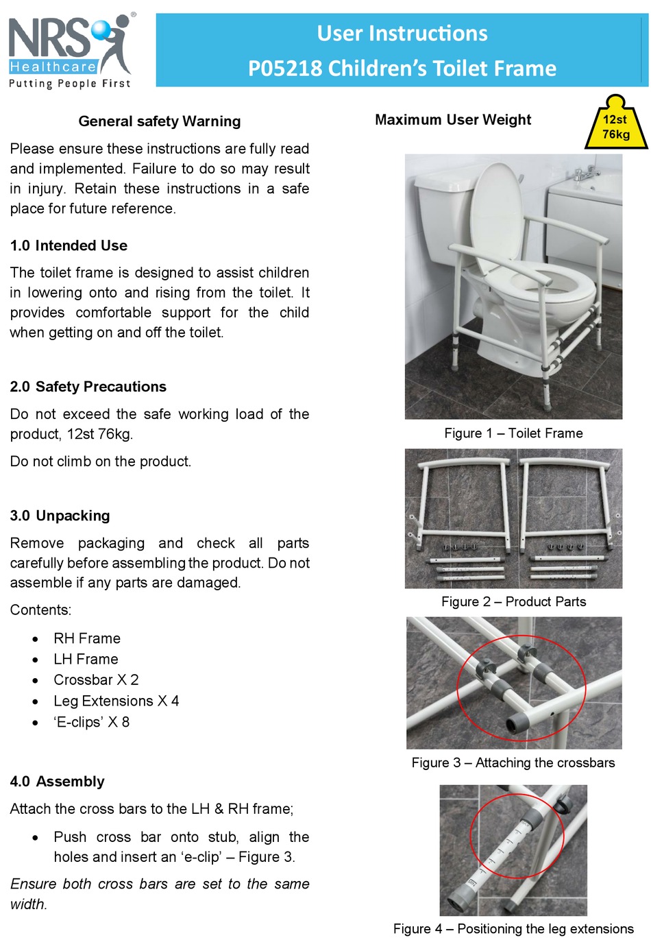 NRS HEALTHCARE P05218 USER INSTRUCTIONS Pdf Download | ManualsLib