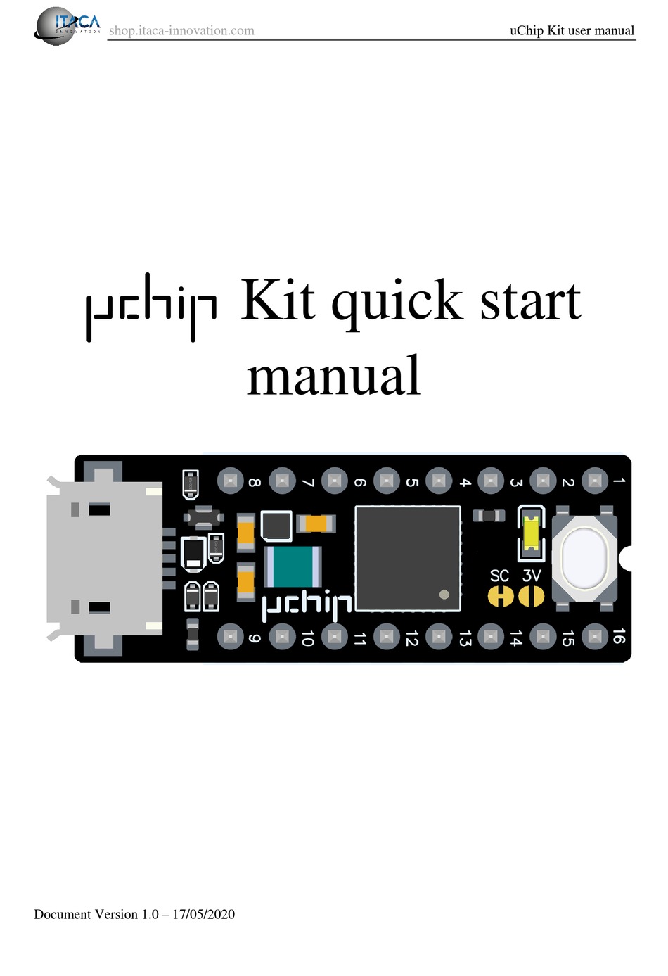 ITACA INNOVATION UCHIP KIT QUICK START MANUAL Pdf Download | ManualsLib