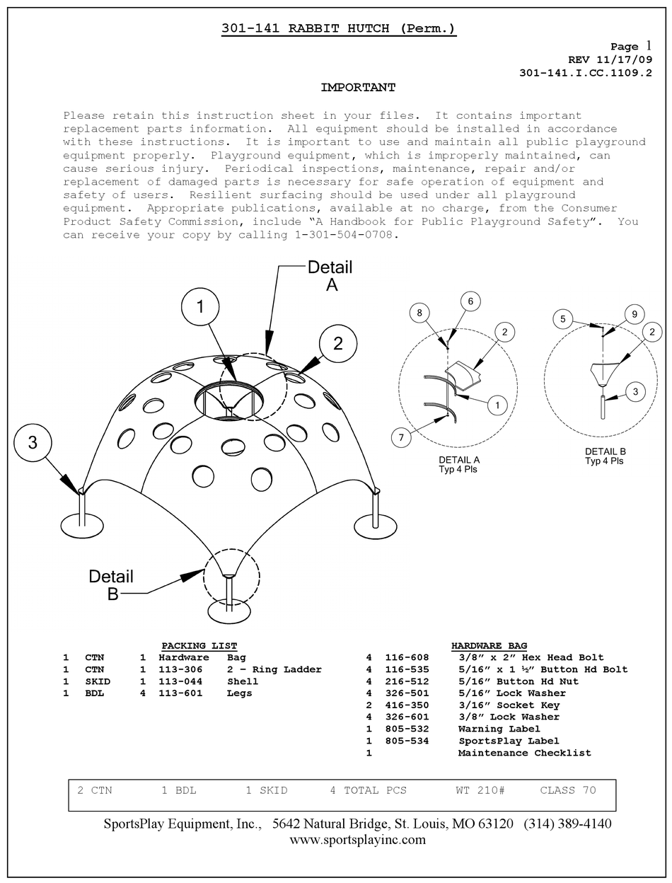 sportsplay-equipment-rabbit-hutch-quick-start-manual-pdf-download