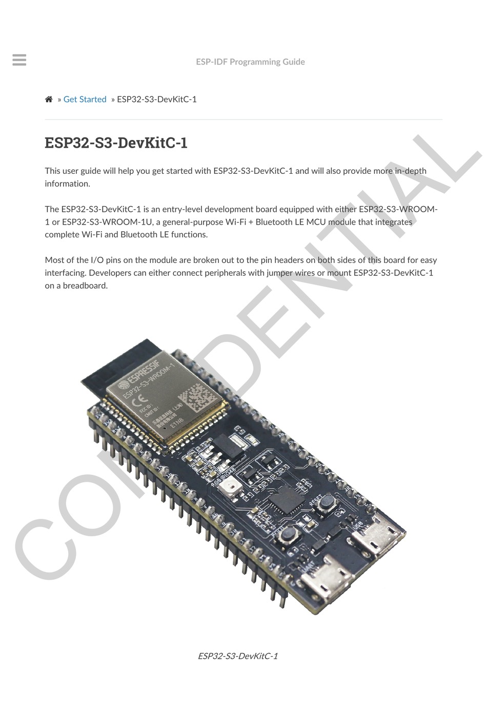 ESPRESSIF ESP S DEVKITC USER MANUAL Pdf Download ManualsLib