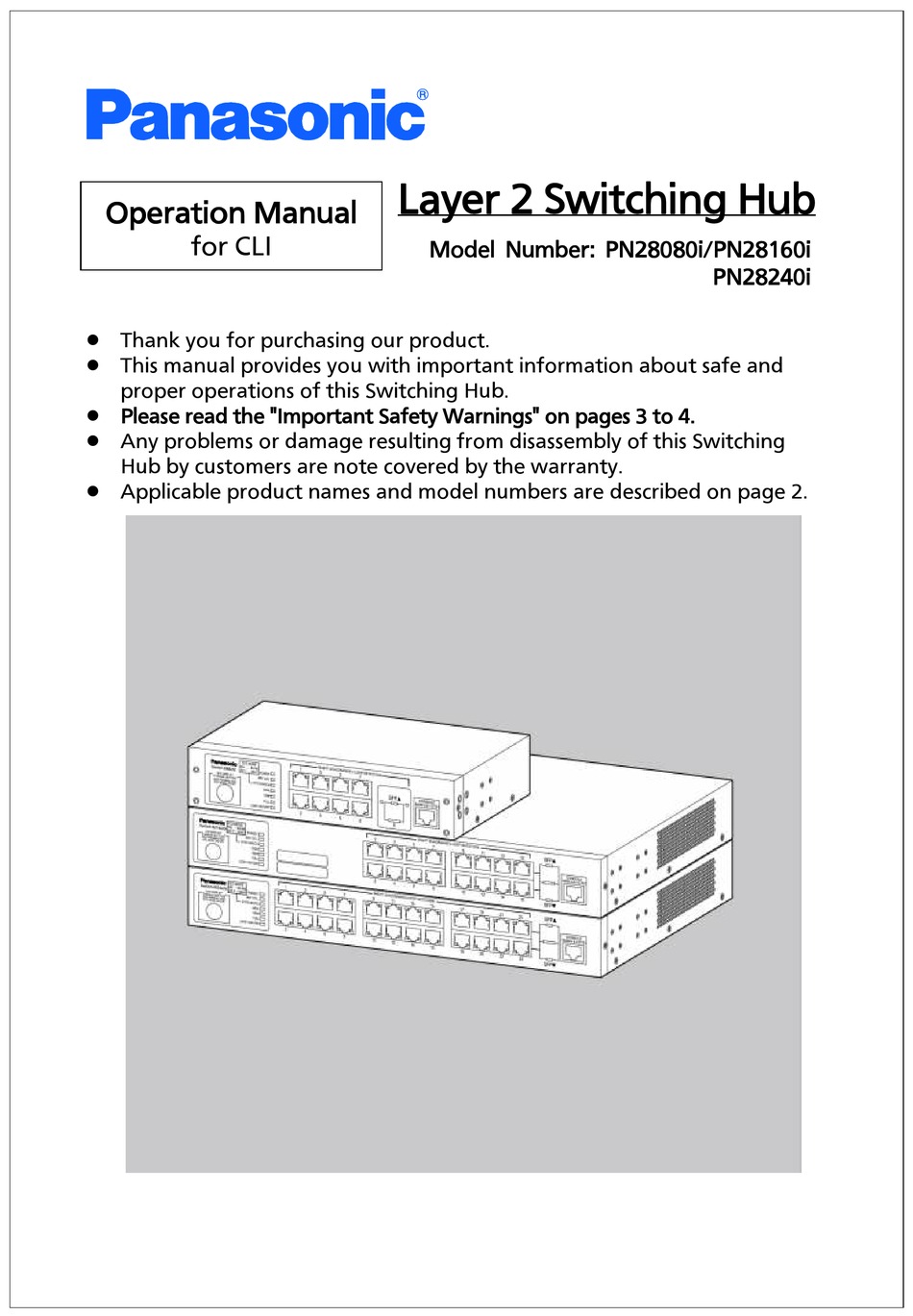 PANASONIC PN28080I OPERATION MANUAL Pdf Download | ManualsLib