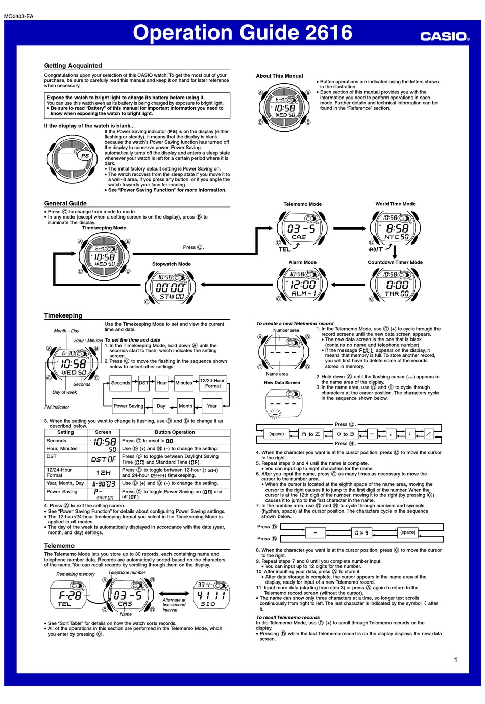 CASIO 2616 OPERATION MANUAL Pdf Download | ManualsLib