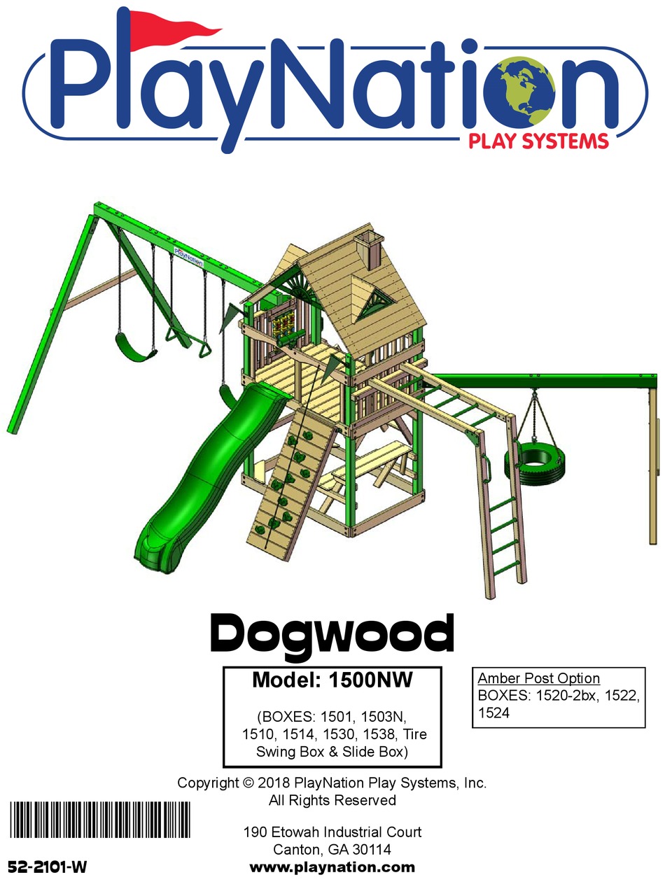 PLAYNATION PLAY SYSTEMS DOGWOOD 1500NW ASSEMBLY INSTRUCTIONS MANUAL Pdf