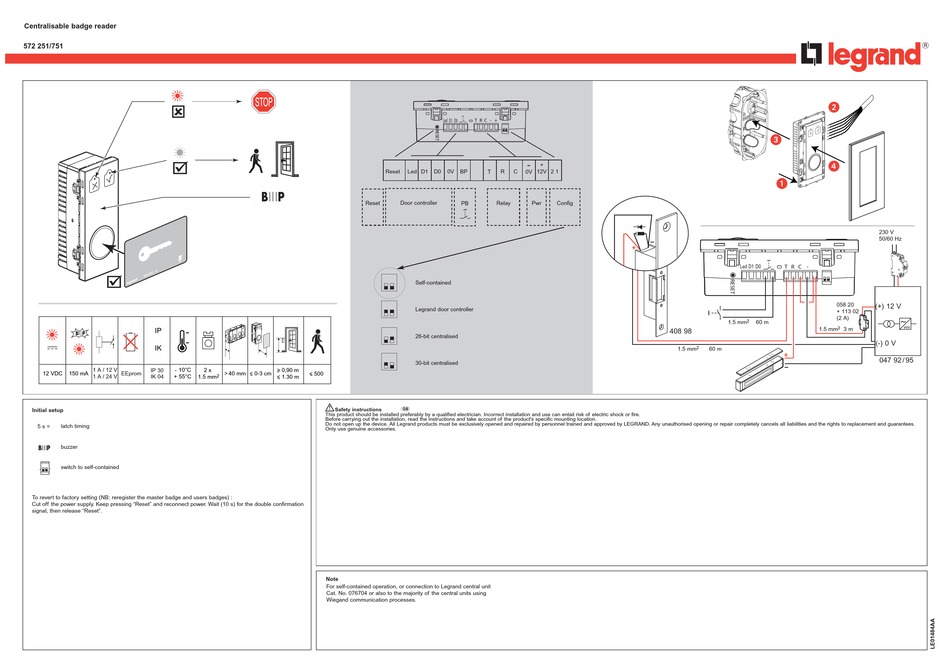 LEGRAND 572 251 MANUAL Pdf Download | ManualsLib