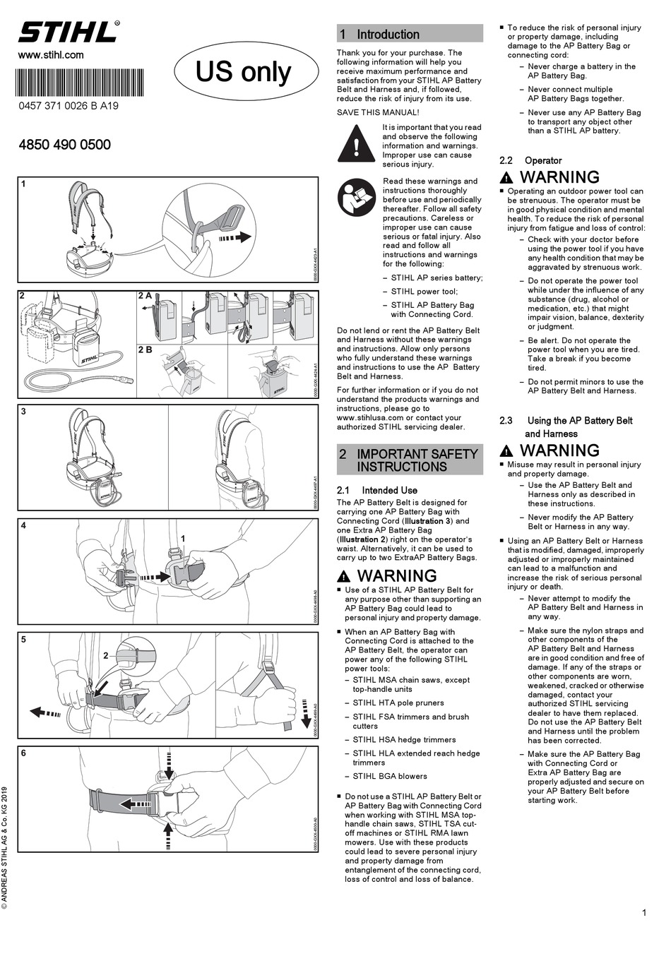 Stihl 4850 490 0500 Quick Start Manual Pdf Download 