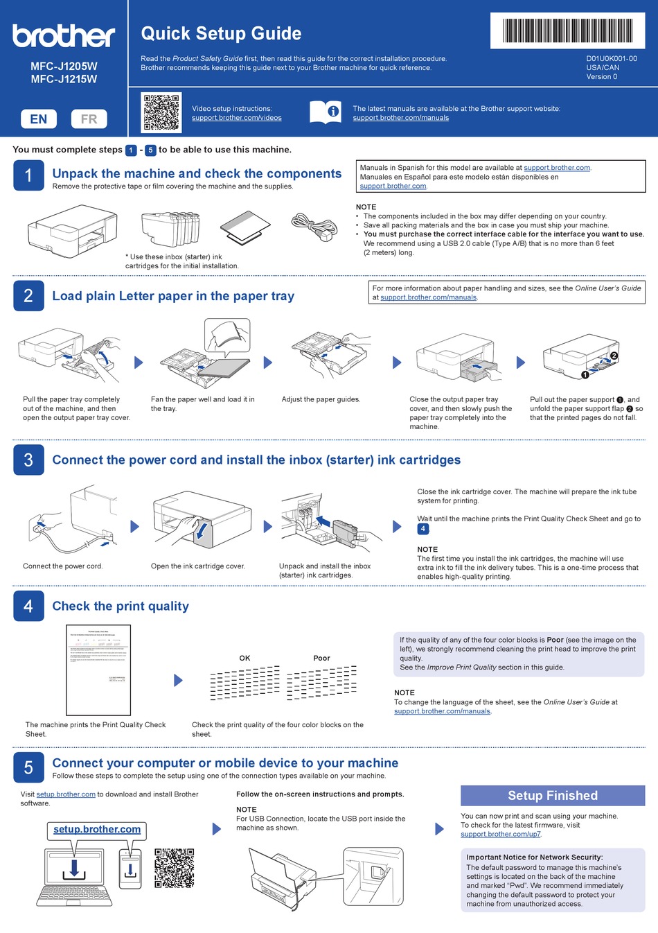 BROTHER MFC J1205W QUICK SETUP MANUAL Pdf Download ManualsLib   1 Mfc J1205w 