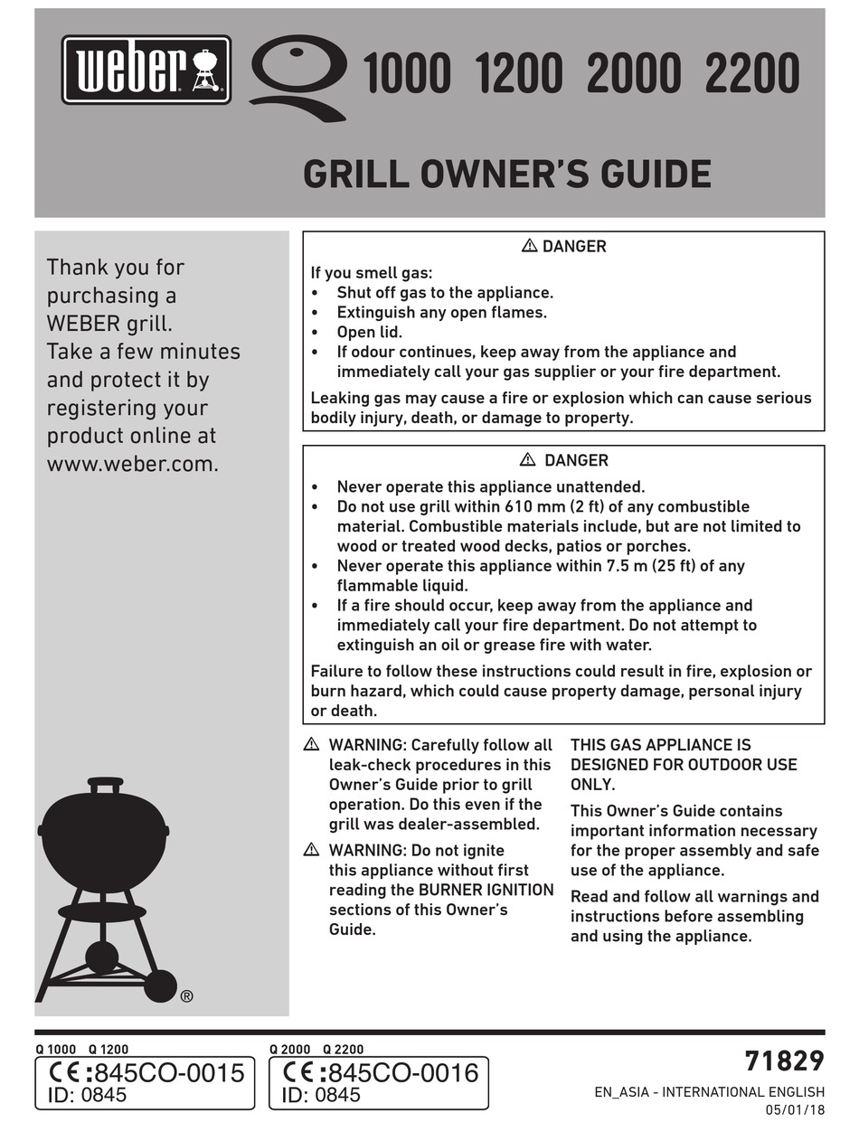 WEBER Q SERIES OWNER'S MANUAL Pdf Download | ManualsLib