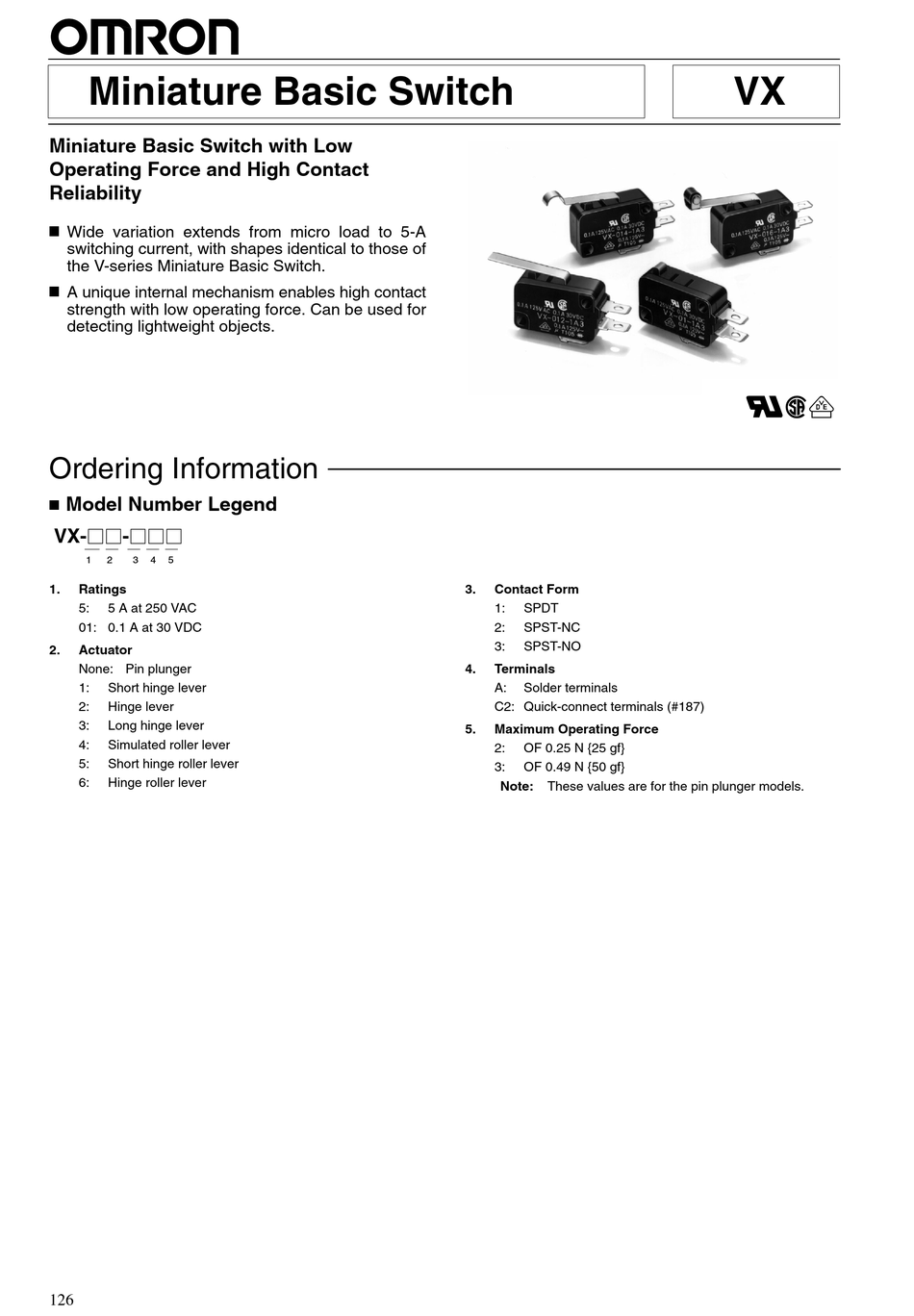 OMRON VX SERIES MANUAL Pdf Download | ManualsLib