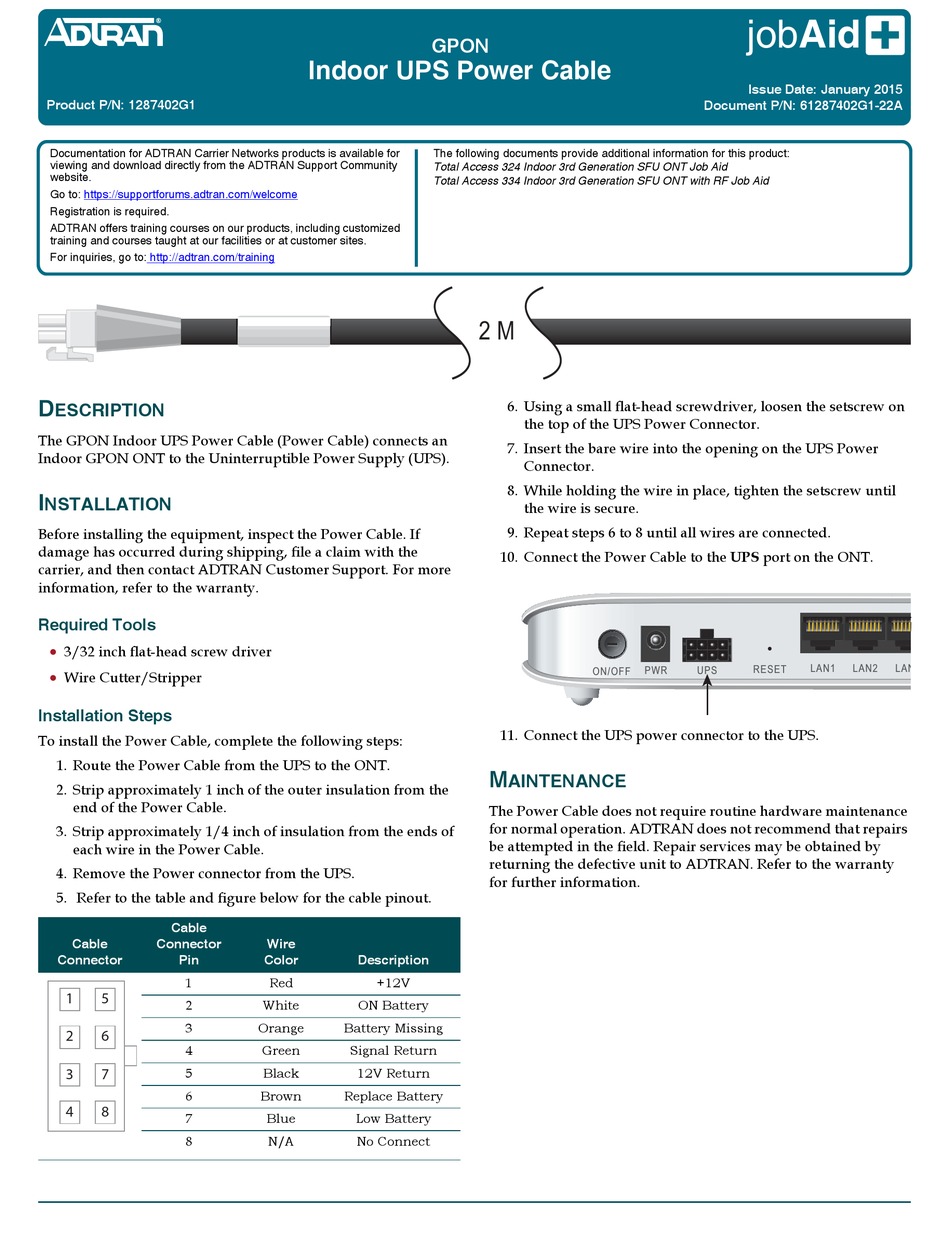 ADTRAN GPON INSTRUCTIONS Pdf Download ManualsLib