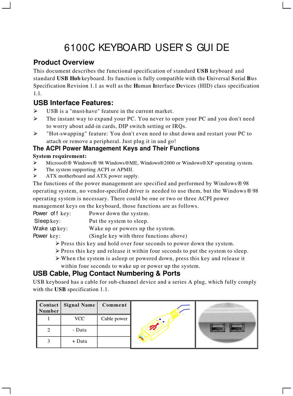 btc keyboard 6100c manual