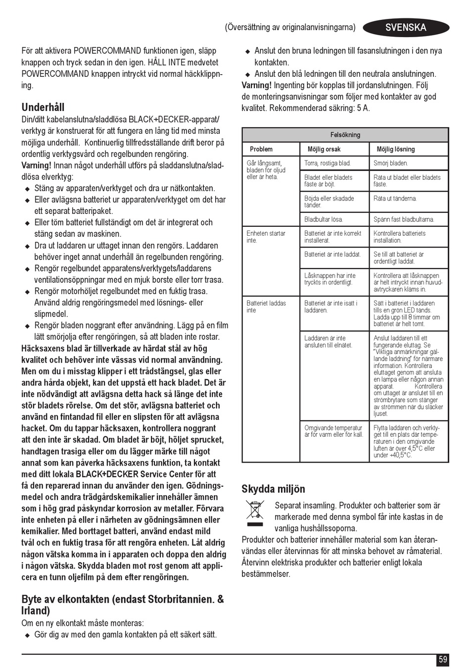 User manual Black & Decker STB3620L (English - 124 pages)