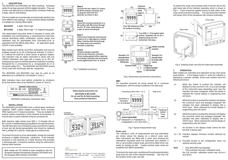 BEKA BA304SG QUICK START MANUAL Pdf Download | ManualsLib