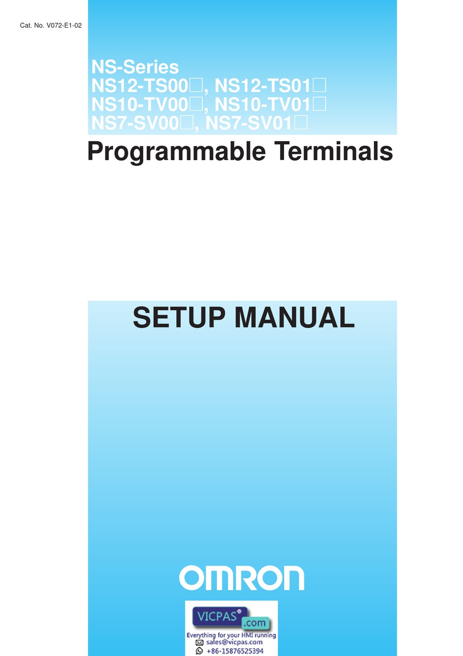 OMRON NS7 SERIES SETUP MANUAL Pdf Download | ManualsLib