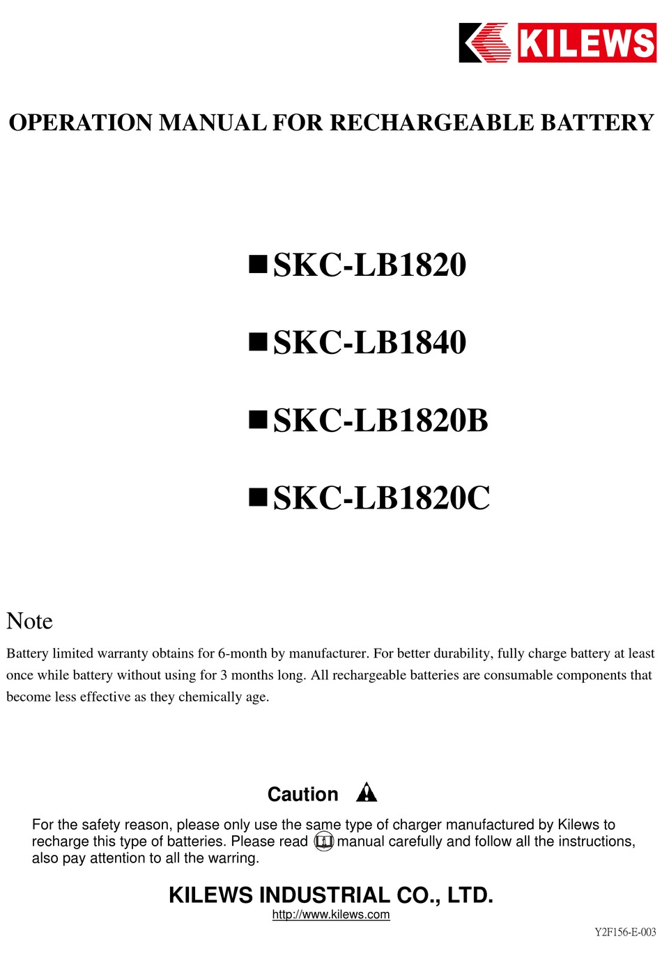 KILEWS SKC-LB1820 OPERATION MANUAL Pdf Download | ManualsLib