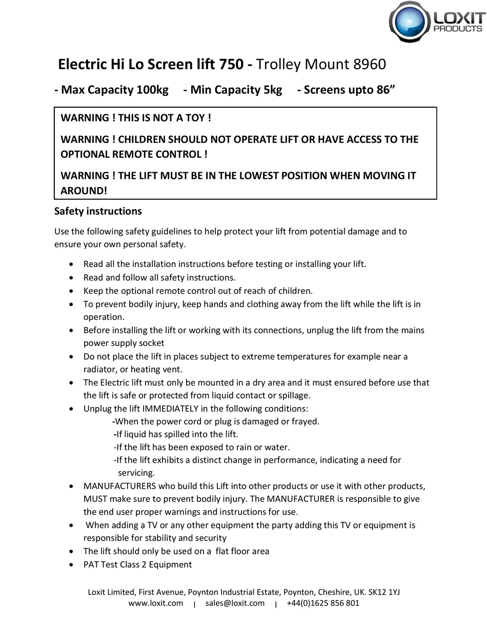 loxit-8960-quick-start-manual-pdf-download-manualslib