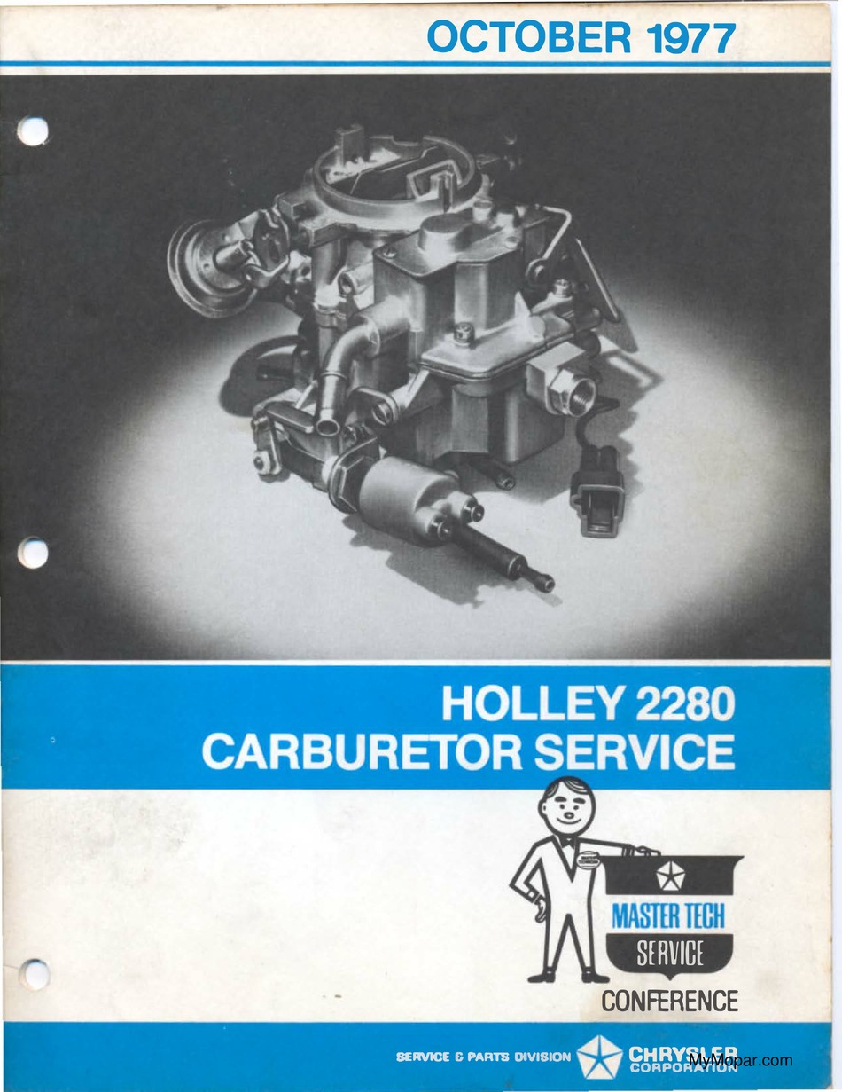 HOLLEY 2280 SERVICE MANUAL Pdf Download ManualsLib