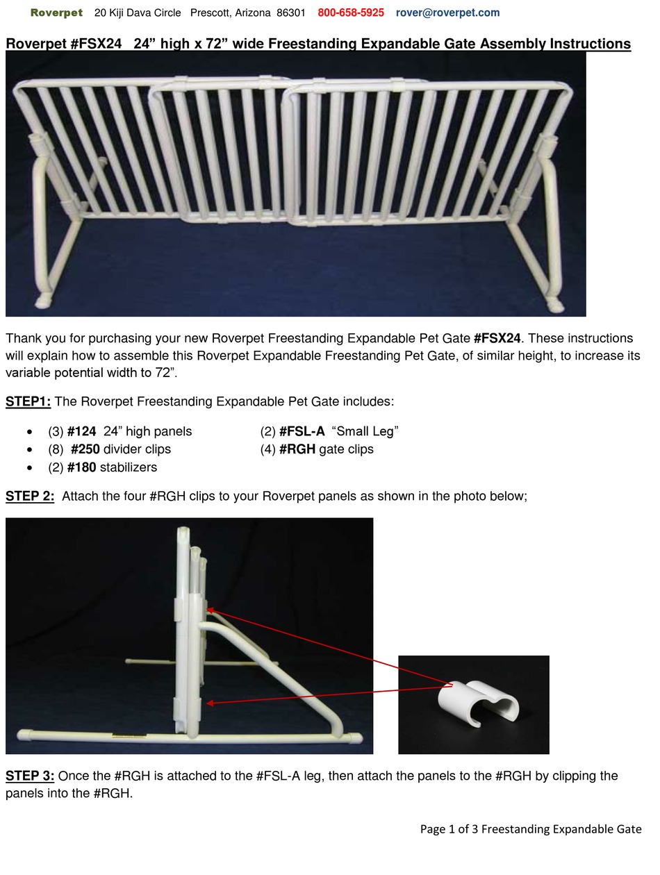 ROVERPET FSX24 ASSEMBLY INSTRUCTIONS Pdf Download ManualsLib ROVERPET FSX24 ASSEMBLY INSTRUCTIONS Pdf Download ManualsLib