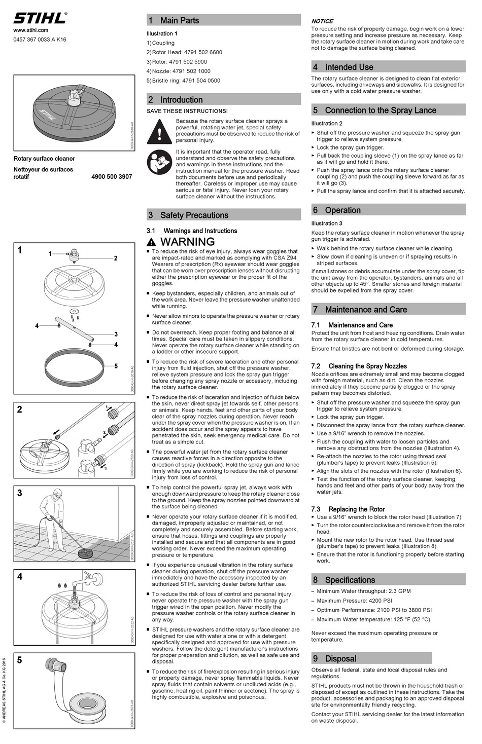 STIHL 4900 500 3907 QUICK START MANUAL Pdf Download | ManualsLib