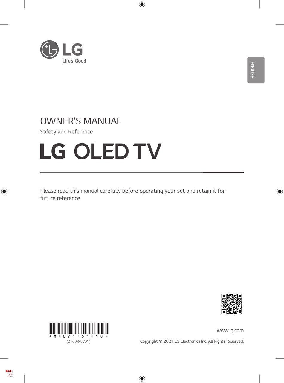 LG MFL71751710 OWNER'S MANUAL Pdf Download | ManualsLib