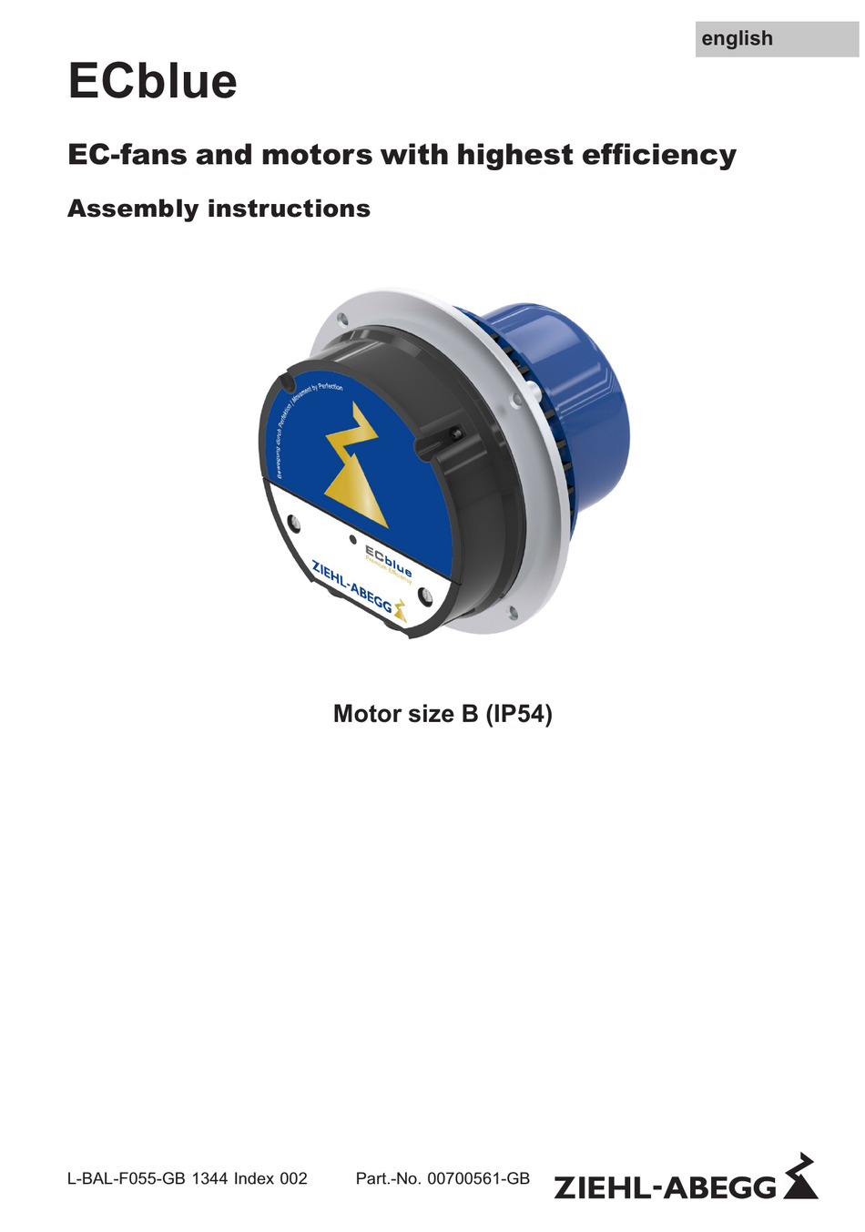 ZIEHL ABEGG ECBLUE ASSEMBLY INSTRUCTIONS MANUAL Pdf Download ManualsLib