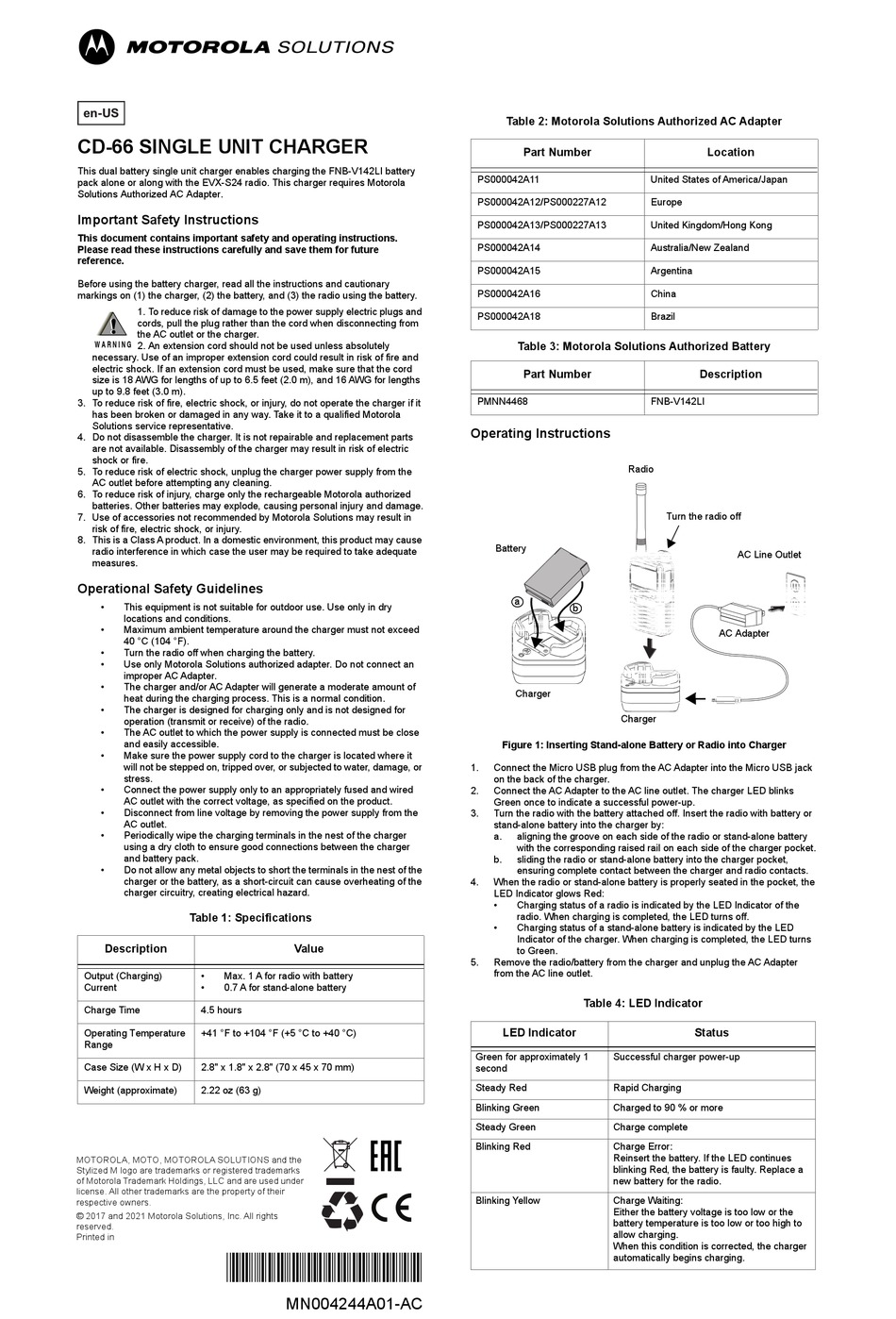 MOTOROLA CD-66 QUICK START MANUAL Pdf Download | ManualsLib