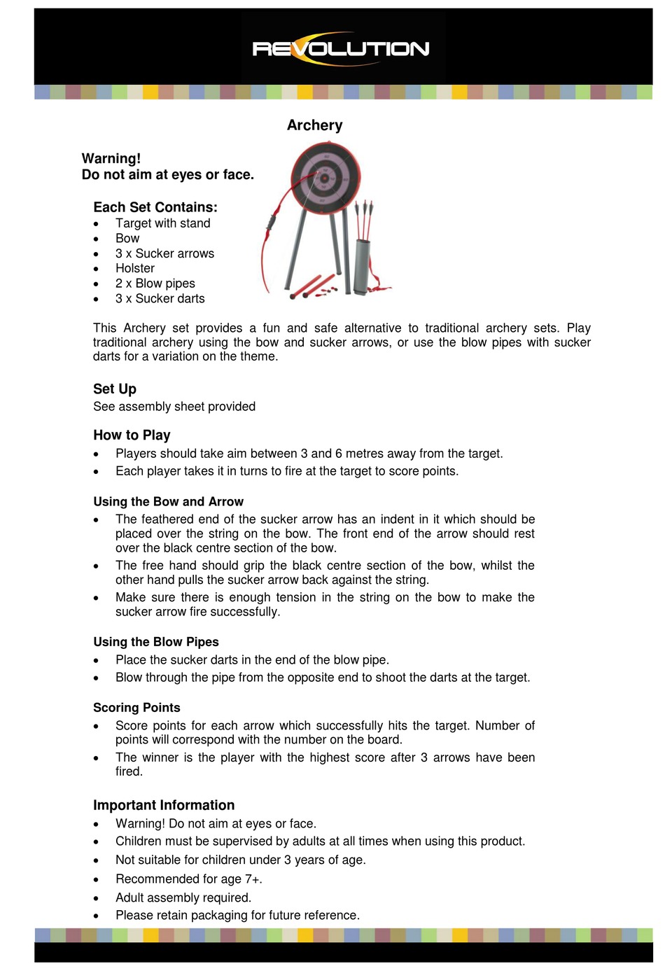REVOLUTION ARCHERY QUICK MANUAL Pdf Download ManualsLib