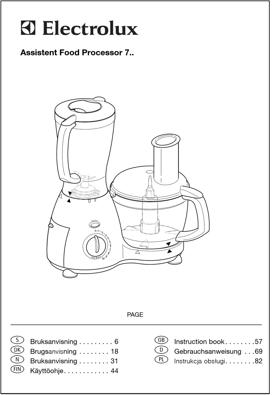 ELECTROLUX 7 SERIES INSTRUCTION BOOK Pdf Download | ManualsLib