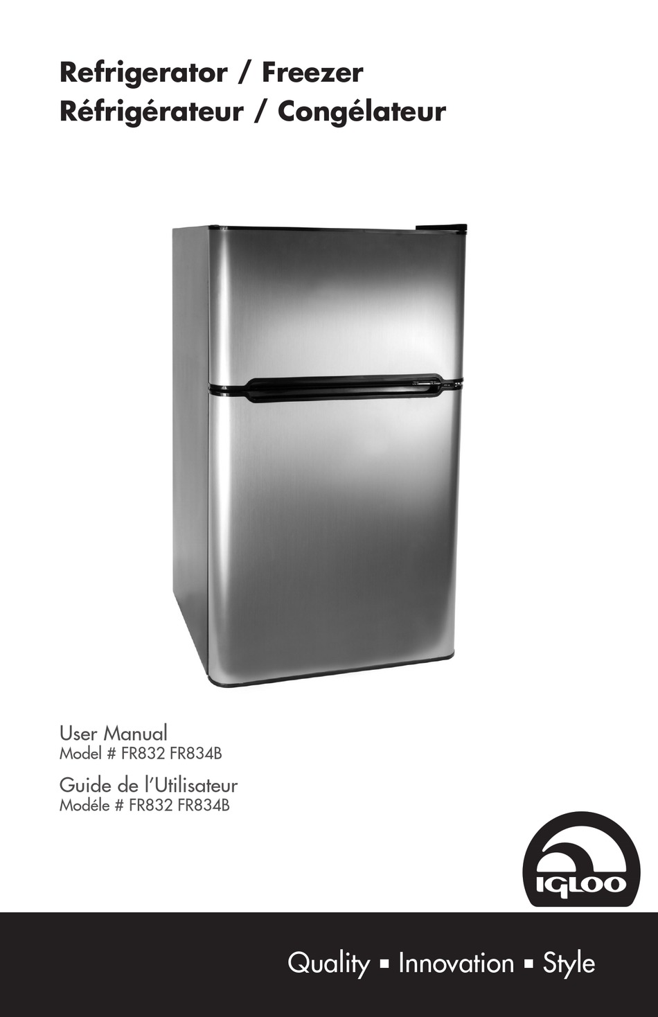 IGLOO FR834B USER MANUAL Pdf Download | ManualsLib