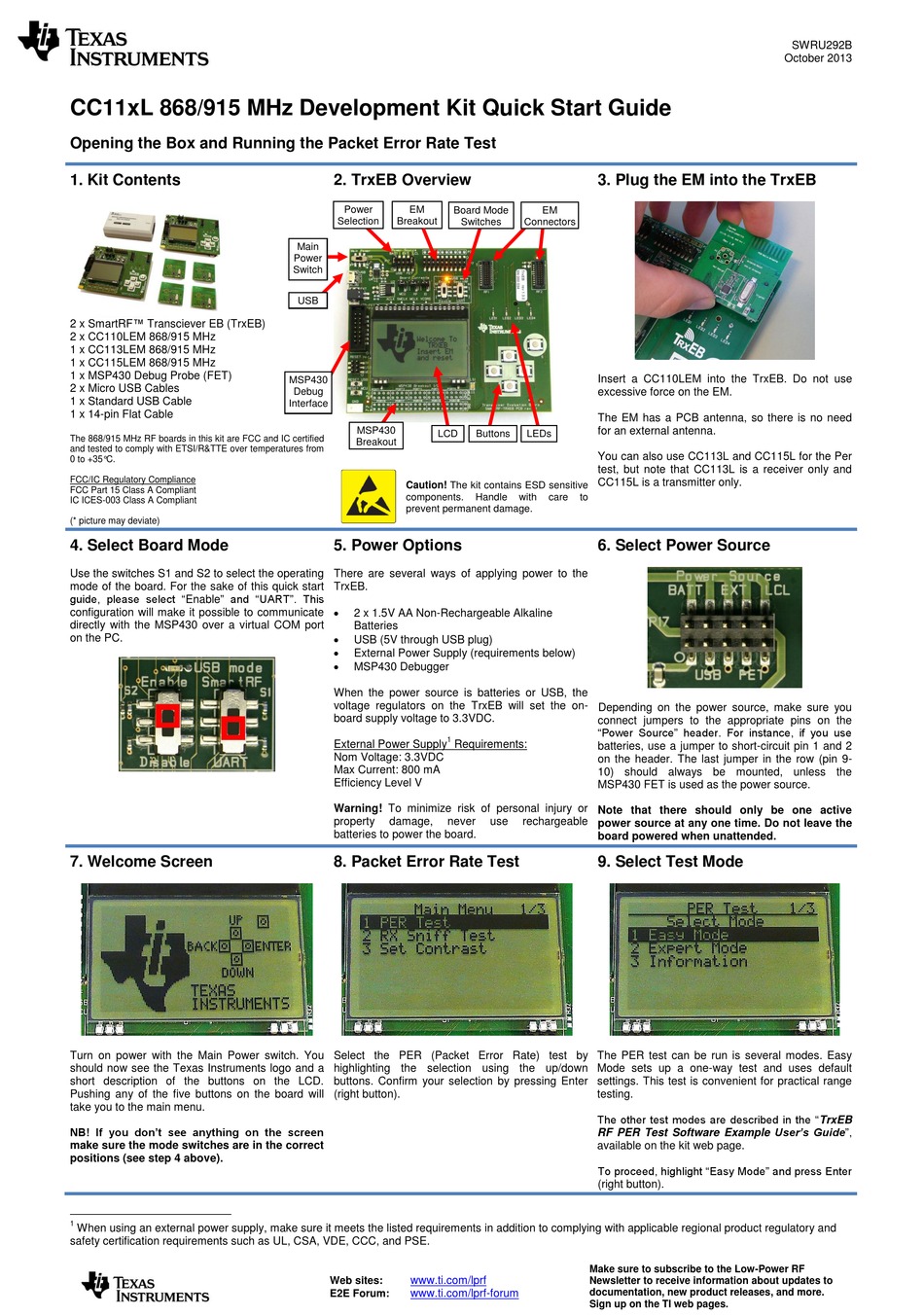 texas-instruments-cc110l-quick-start-manual-pdf-download-manualslib