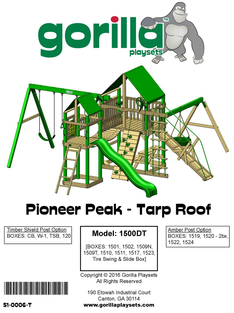 GORILLA PLAYSETS PIONEER PEAK 1500DT MANUAL Pdf Download ManualsLib