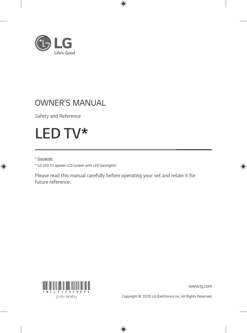 LG 55UN731C0GC.AMAE OWNER'S MANUAL Pdf Download | ManualsLib