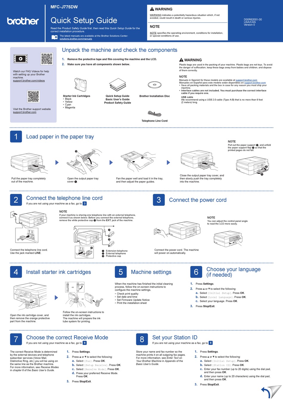 BROTHER MFC-J775DW QUICK SETUP MANUAL Pdf Download | ManualsLib