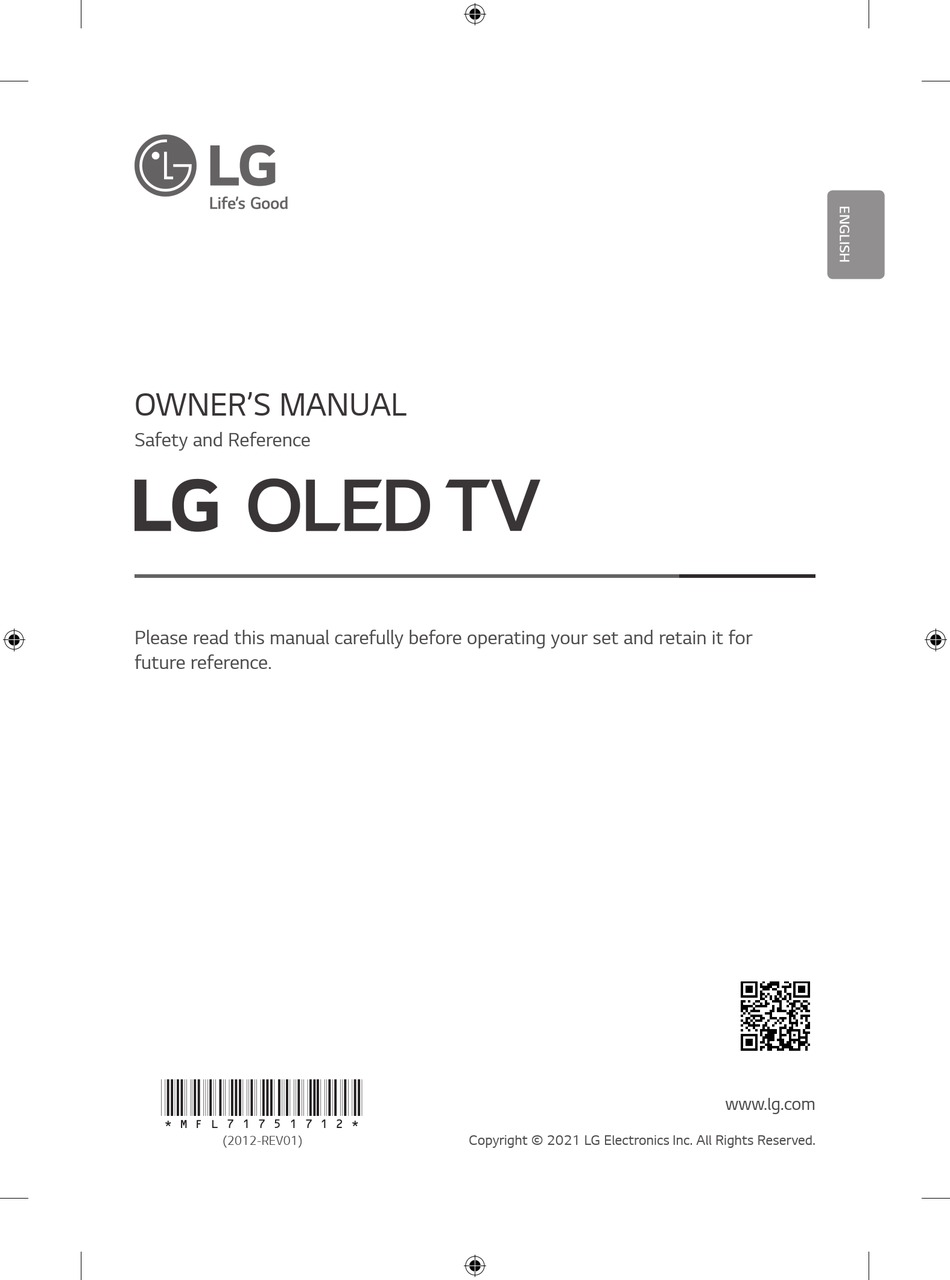 LG OLED55C1PTB OWNER'S MANUAL Pdf Download | ManualsLib