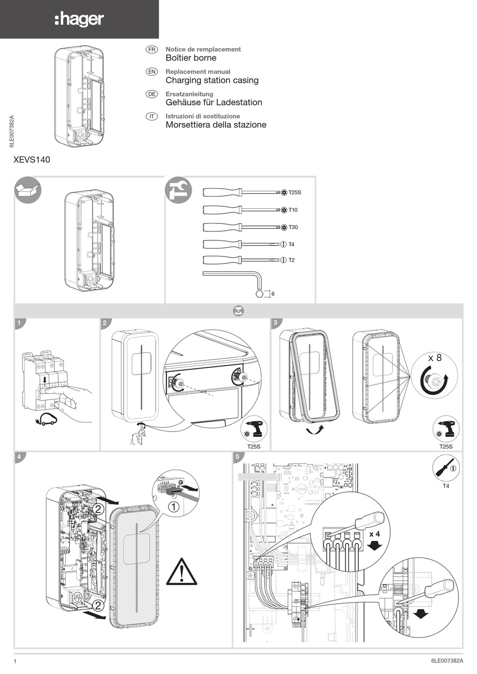 HAGER XEVS140 REPLACEMENT MANUAL Pdf Download | ManualsLib